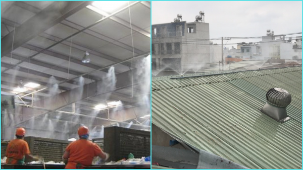 Top 6. Phương pháp làm mát công nghiệp bằng hệ thống phun sương